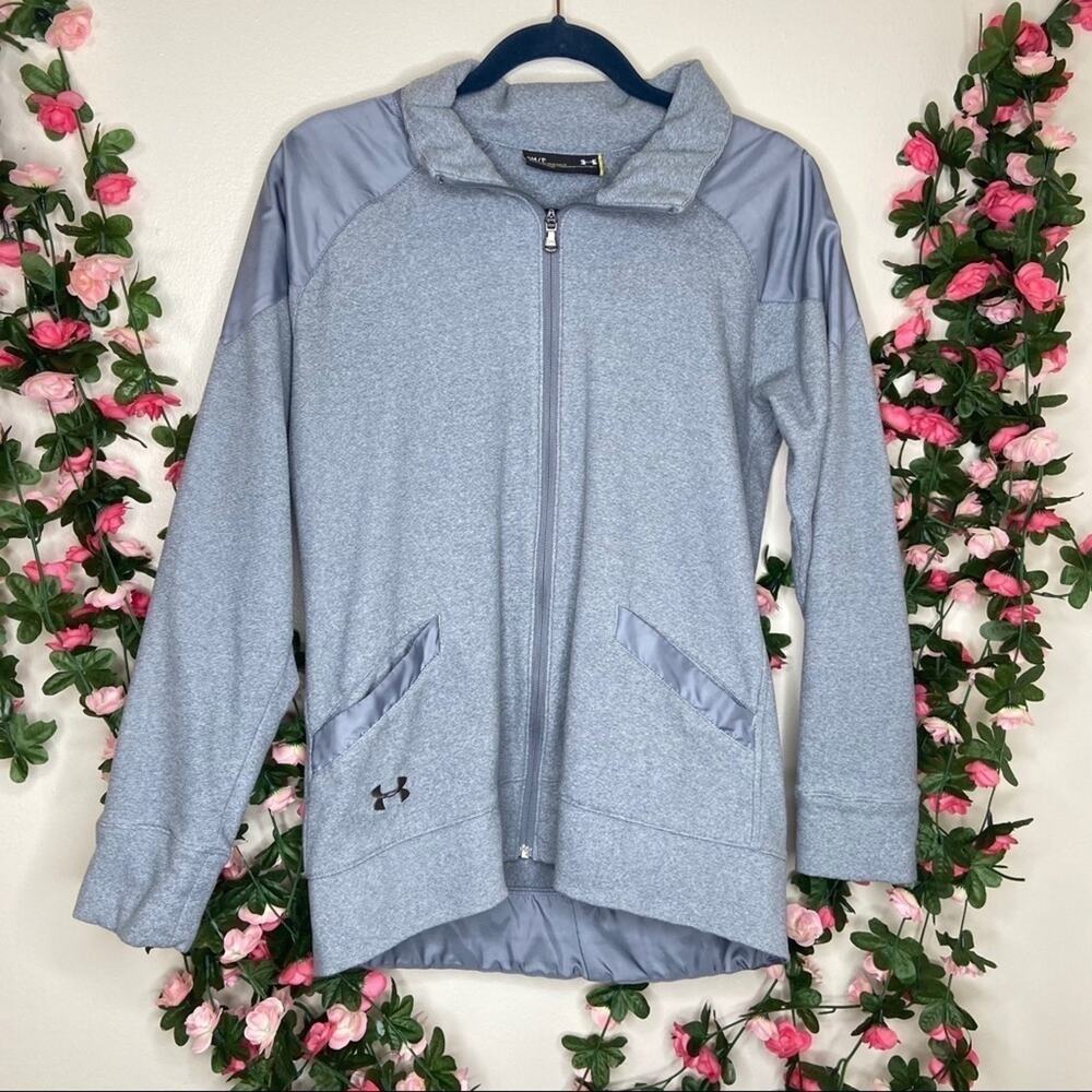Under Armour Women’s Small Gray Loose Fit Full Zip Athletic Jacket
